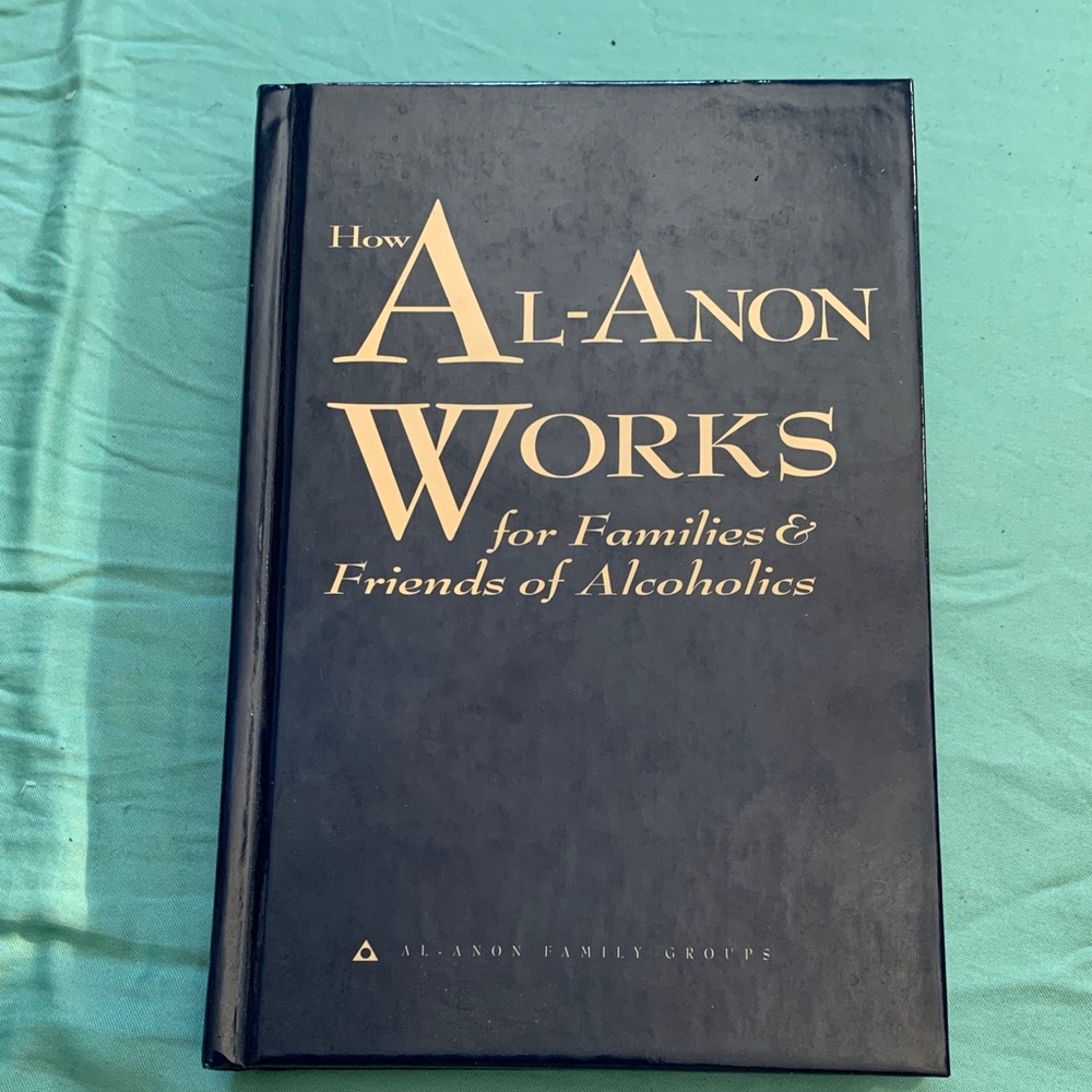 Al-Anon How Al-Anon Works Hardcover Book - Navy Blue